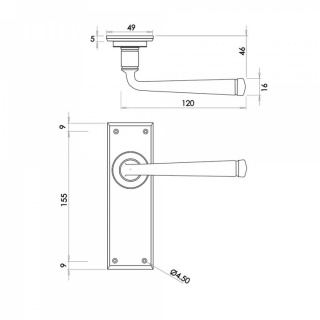 Ludlow Lever Latch Set